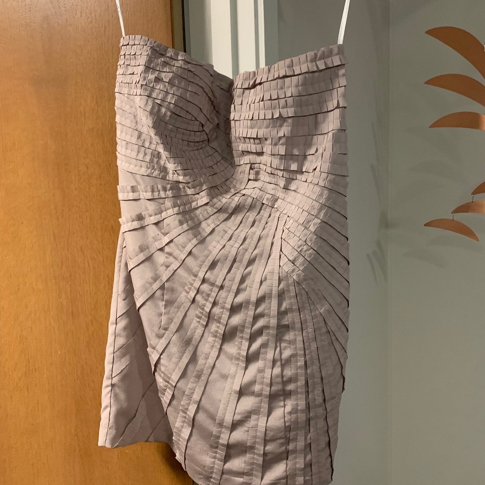 BB Dakota Strapless Beige Dress